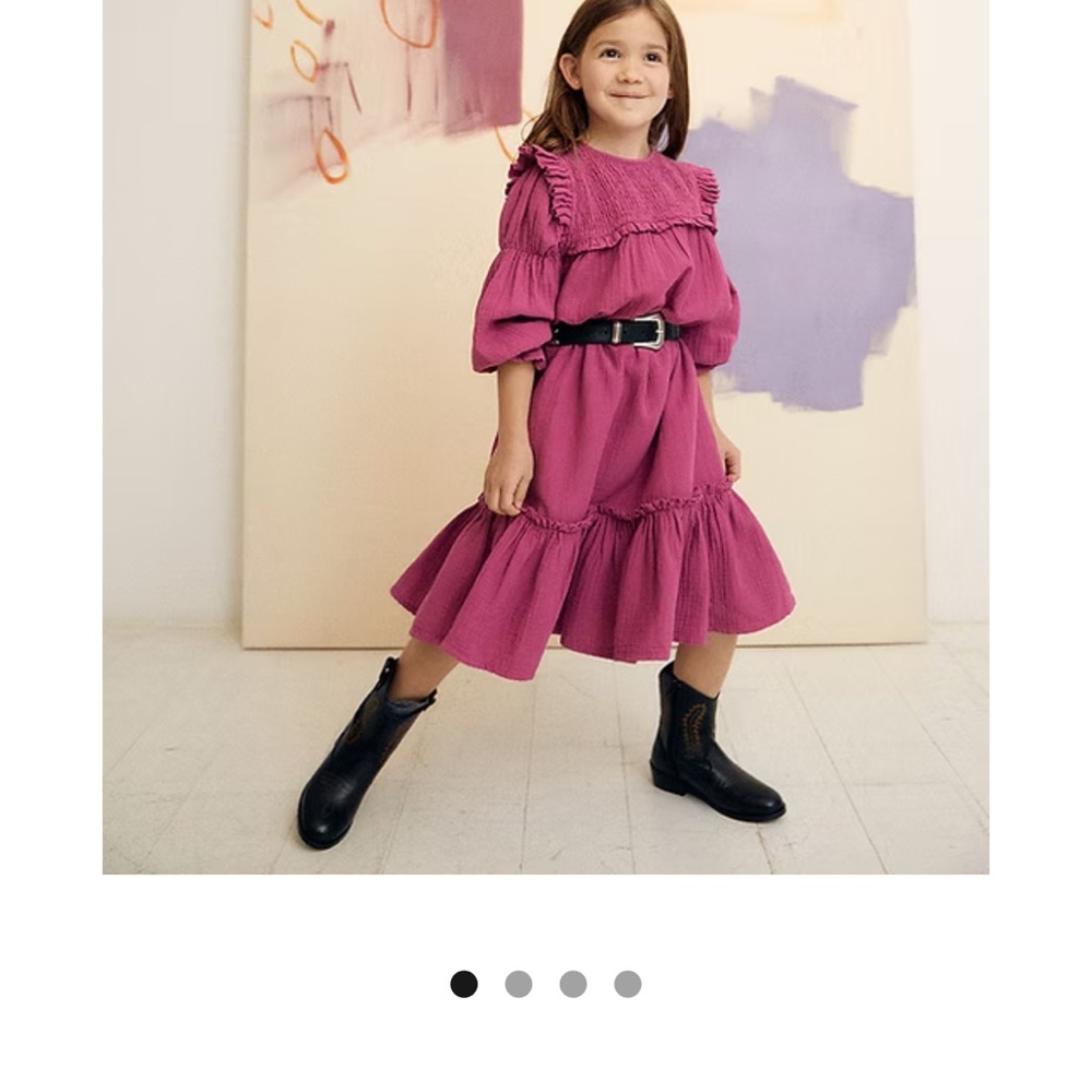 Kids Burgundy Dress